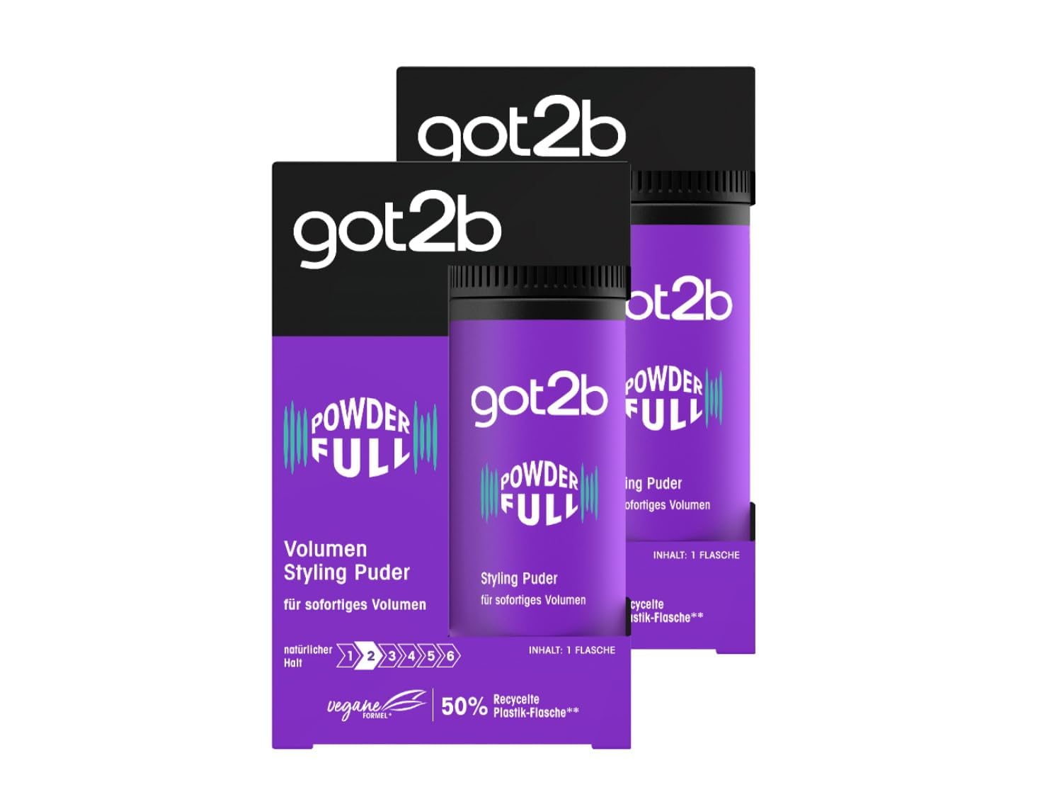 Schwarzkopf got2b Powder'ful bottle-application for instant root lift and volume.