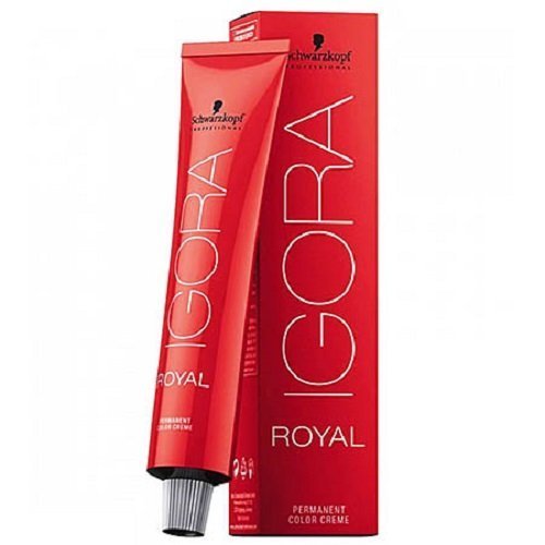 Schwarzkopf IGORA ROYAL 4-0 final shade on natural brown hair.