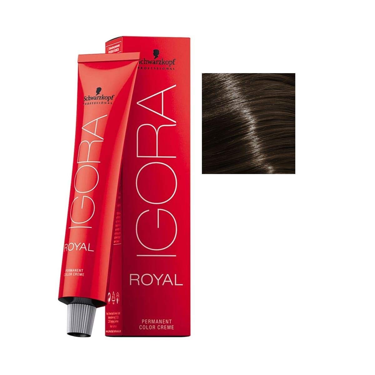 Schwarzkopf IGORA ROYAL 6-0 dark blonde bottle for precise application and even color.