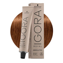 Schwarzkopf Igora Royal Absolutes 7-60 bottle close-up for rich, natural mid-blonde results