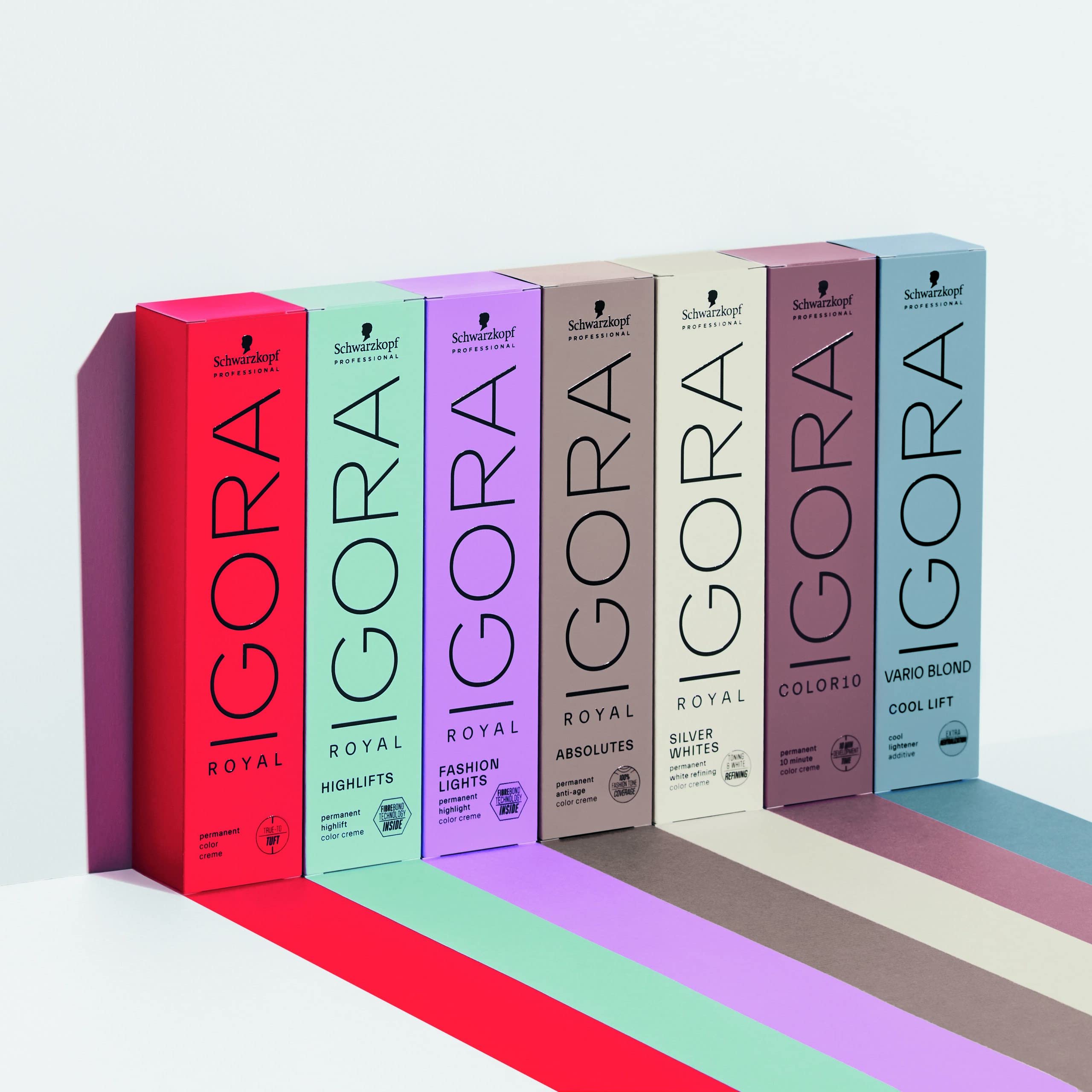 Schwarzkopf Igora Royal Color Creme 8-0 on hair during application for vibrant, even results.