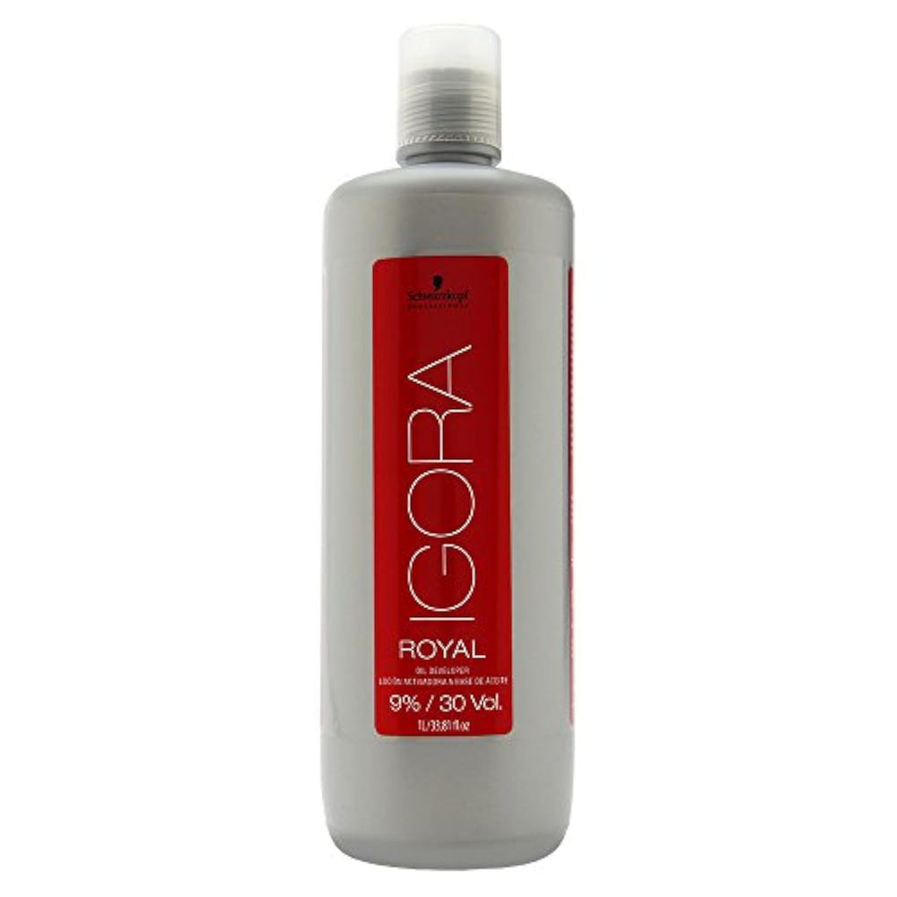 Schwarzkopf Igora Royal Developer 30 vol bottle for even lift and color consistency