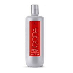 Schwarzkopf Igora Royal Oil Developer bottle 1L for controlled color deposit.