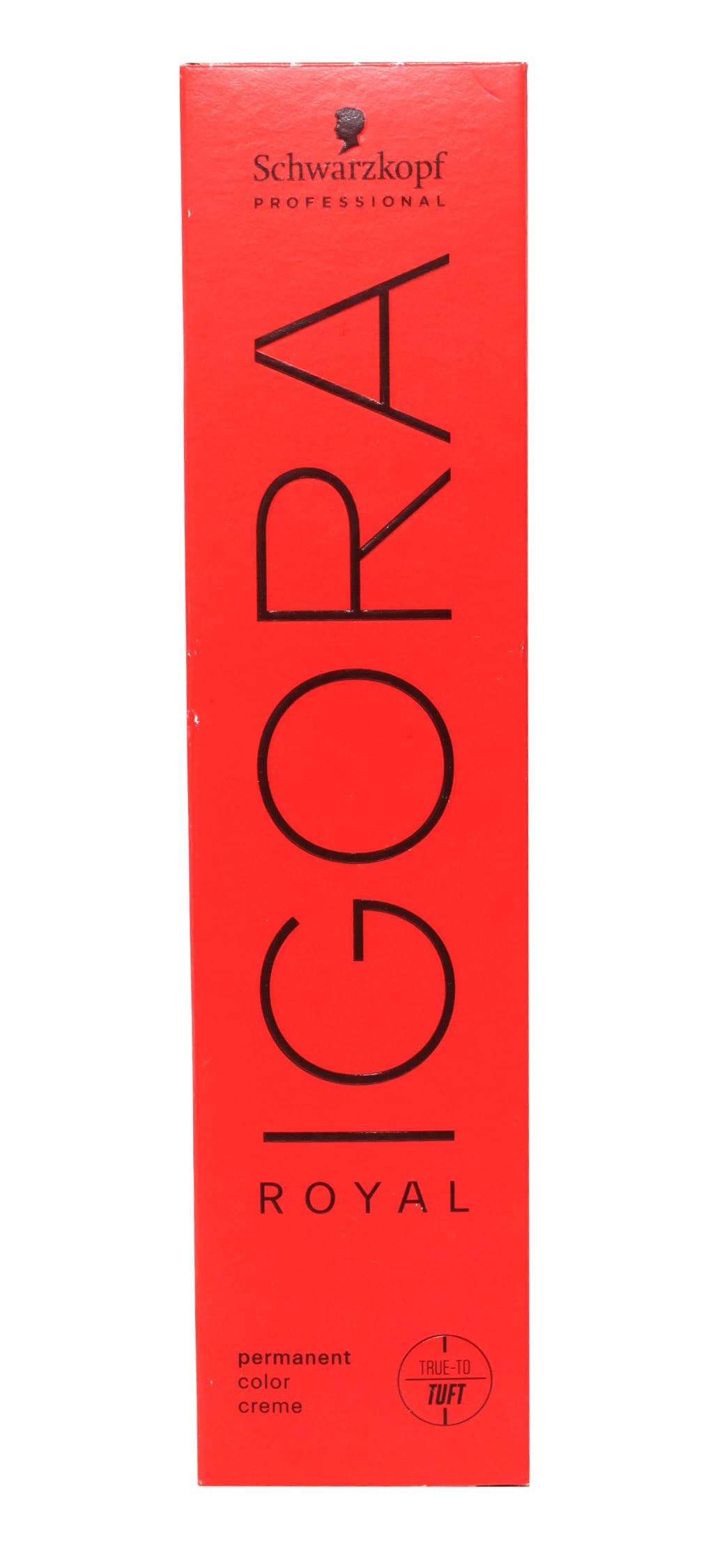 Schwarzkopf Igora Royal permanent color bottle for precise application and even coverage.