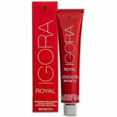 Schwarzkopf IGORA ROYAL 4-0 bottle shows creamy color for natural medium brown.