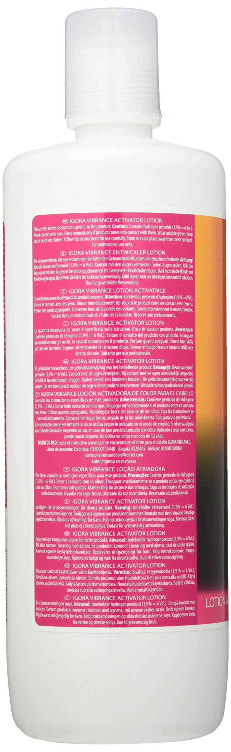 Schwarzkopf Igora Royal Vibrance color result swatch on dark hair showing rich depth.