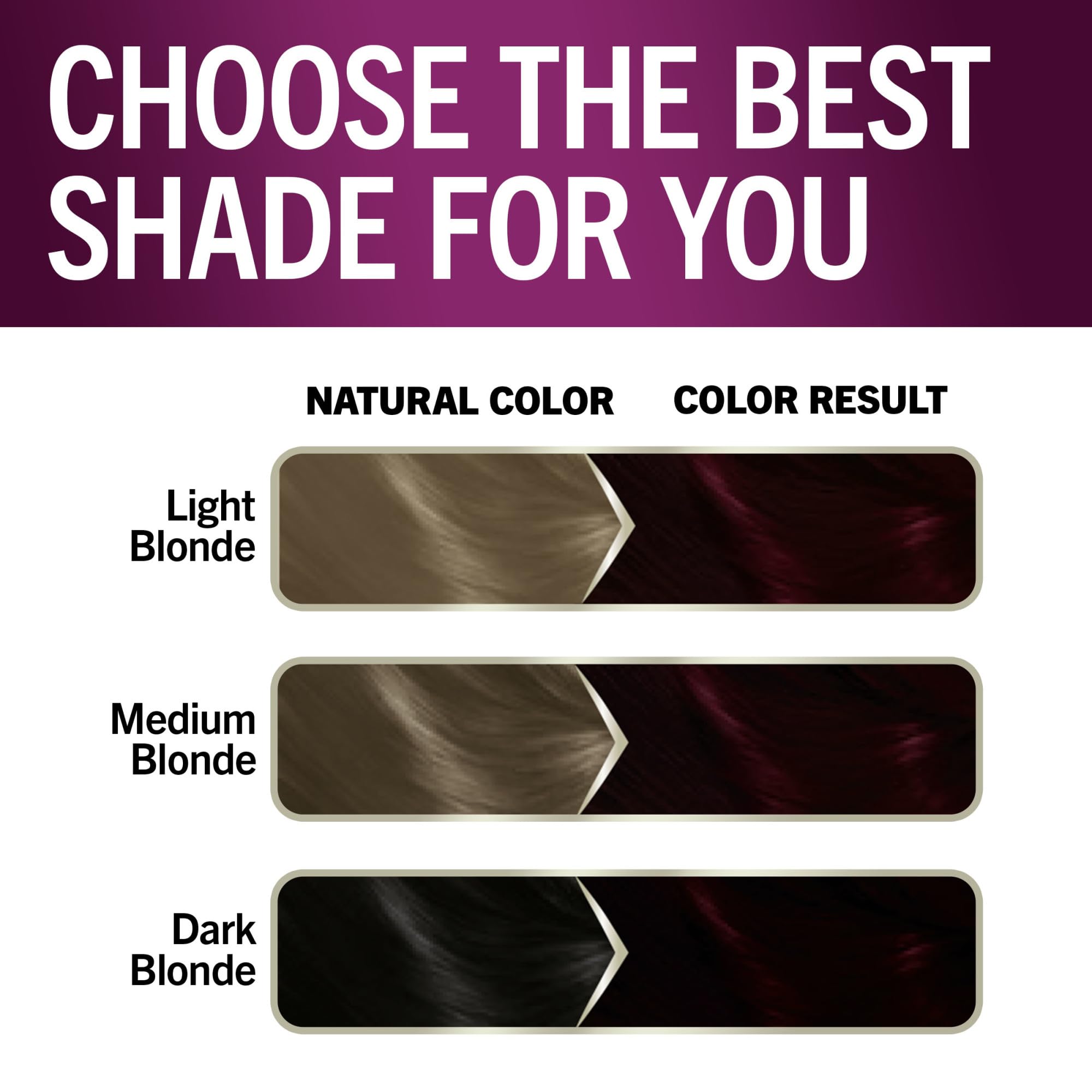 Finished Schwarzkopf Keratin Color Ruby Noir hair with vivid shine