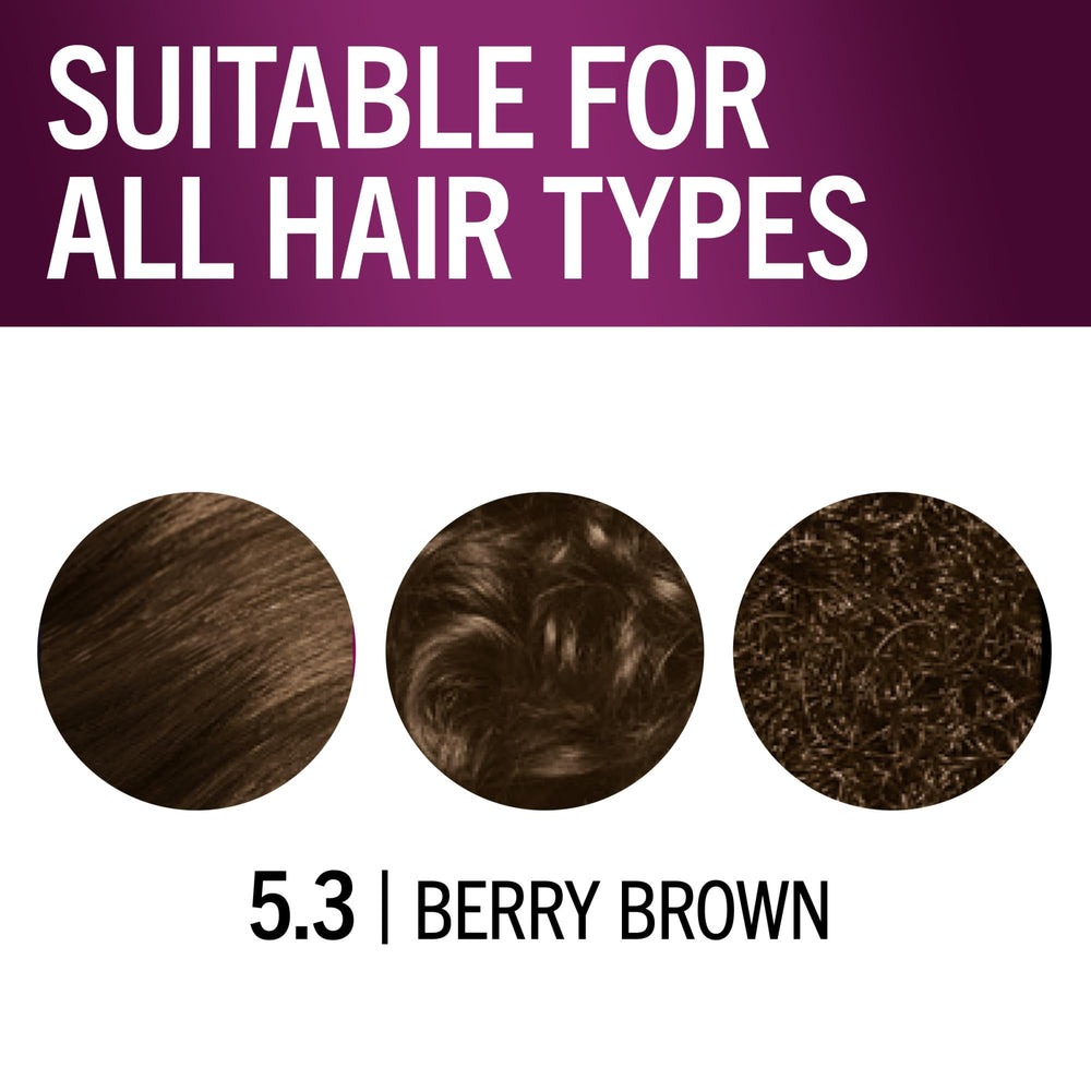 Schwarzkopf Keratin Color Berry Brown post-color conditioner tube seals color and shine.