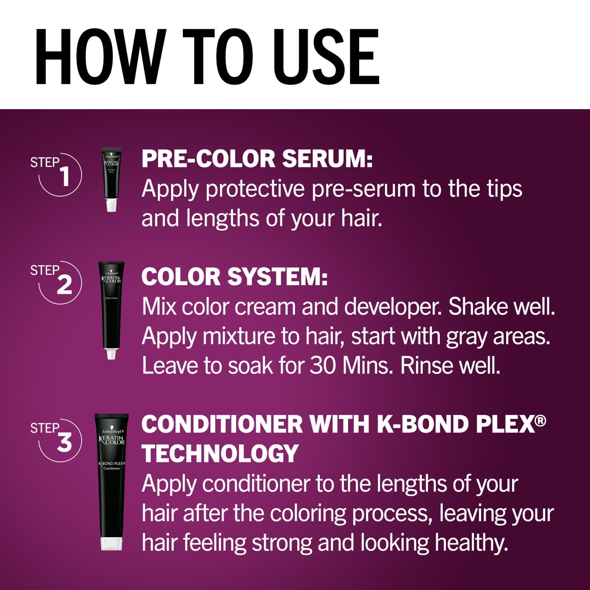 Schwarzkopf Keratin Color disposable gloves pack for clean at-home application.