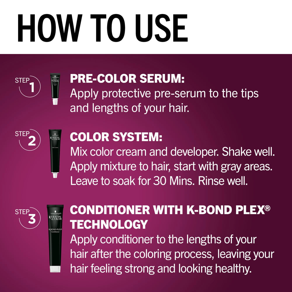 Schwarzkopf Keratin Color disposable gloves pack for clean at-home application.