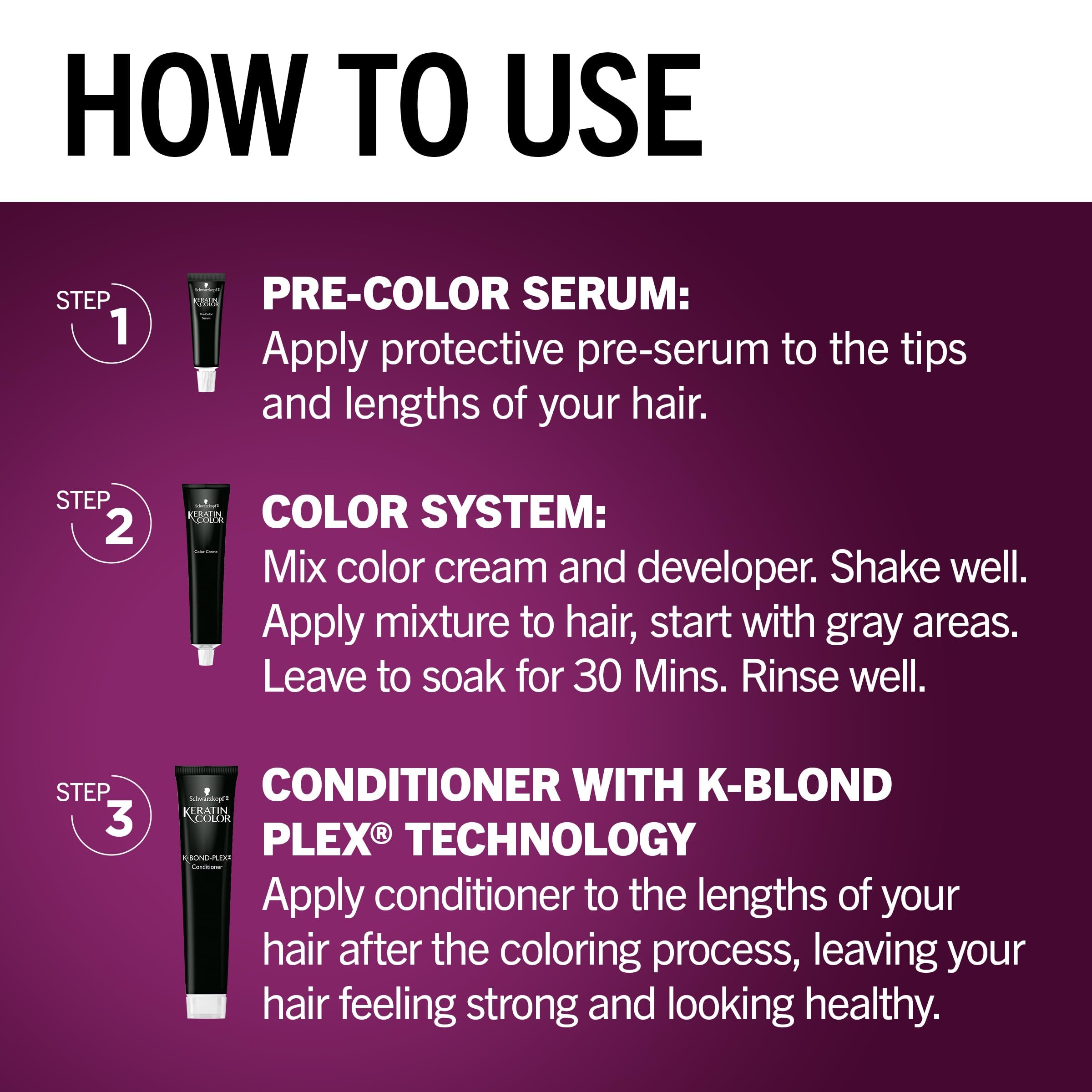 Schwarzkopf Keratin Color fade-resistant color stays true to tone