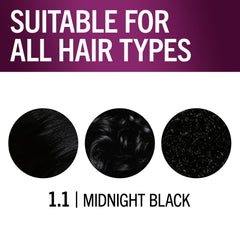 Schwarzkopf Keratin Color Midnight Black post-color conditioner seals cuticles for lasting strength and shine.