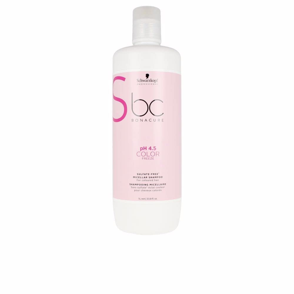 Schwarzkopf Professional Bonacure Color Freeze shampoo bottle demonstrates color protection and gentle cleansing.