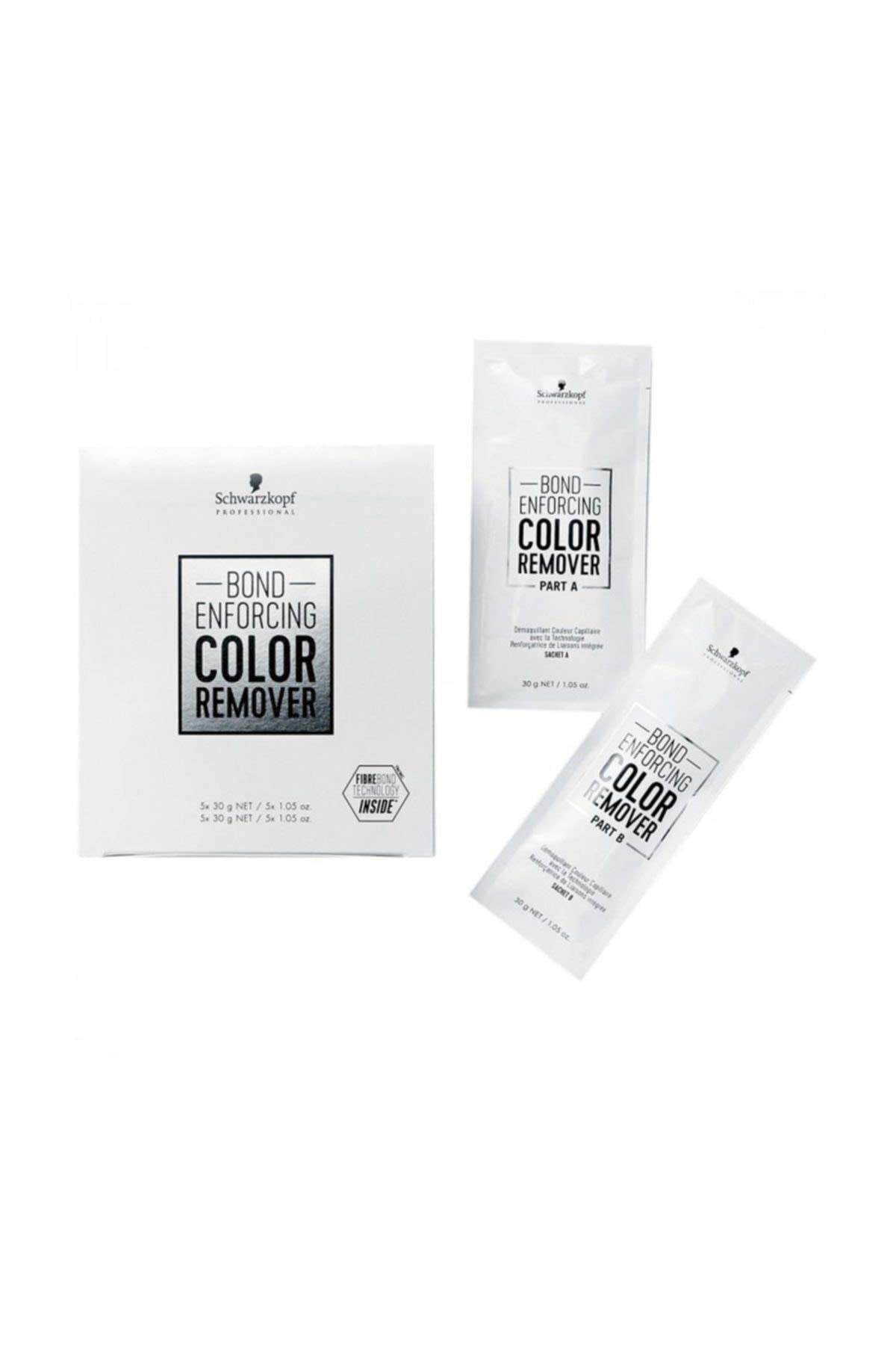 Schwarzkopf Professional Bond Enforcing Color Remover application kit readying hair for new color service