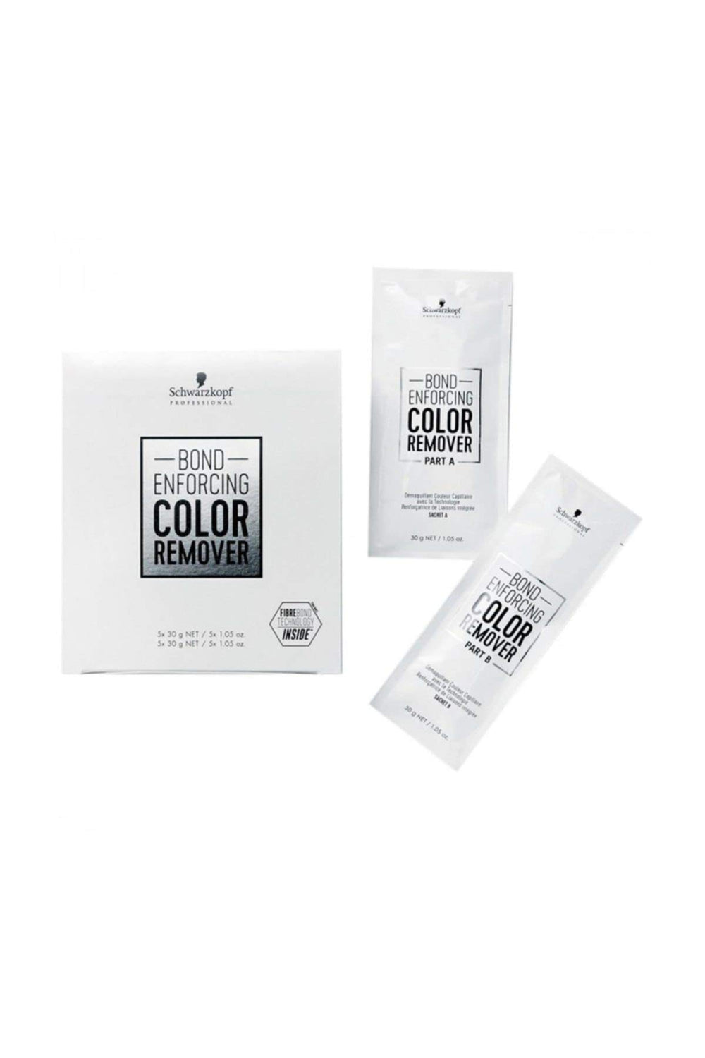 Schwarzkopf Professional Bond Enforcing Color Remover application kit readying hair for new color service