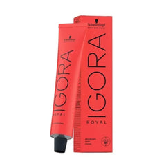 Schwarzkopf Igora Royal 5-6 bottle application for even gray coverage and vibrant shade