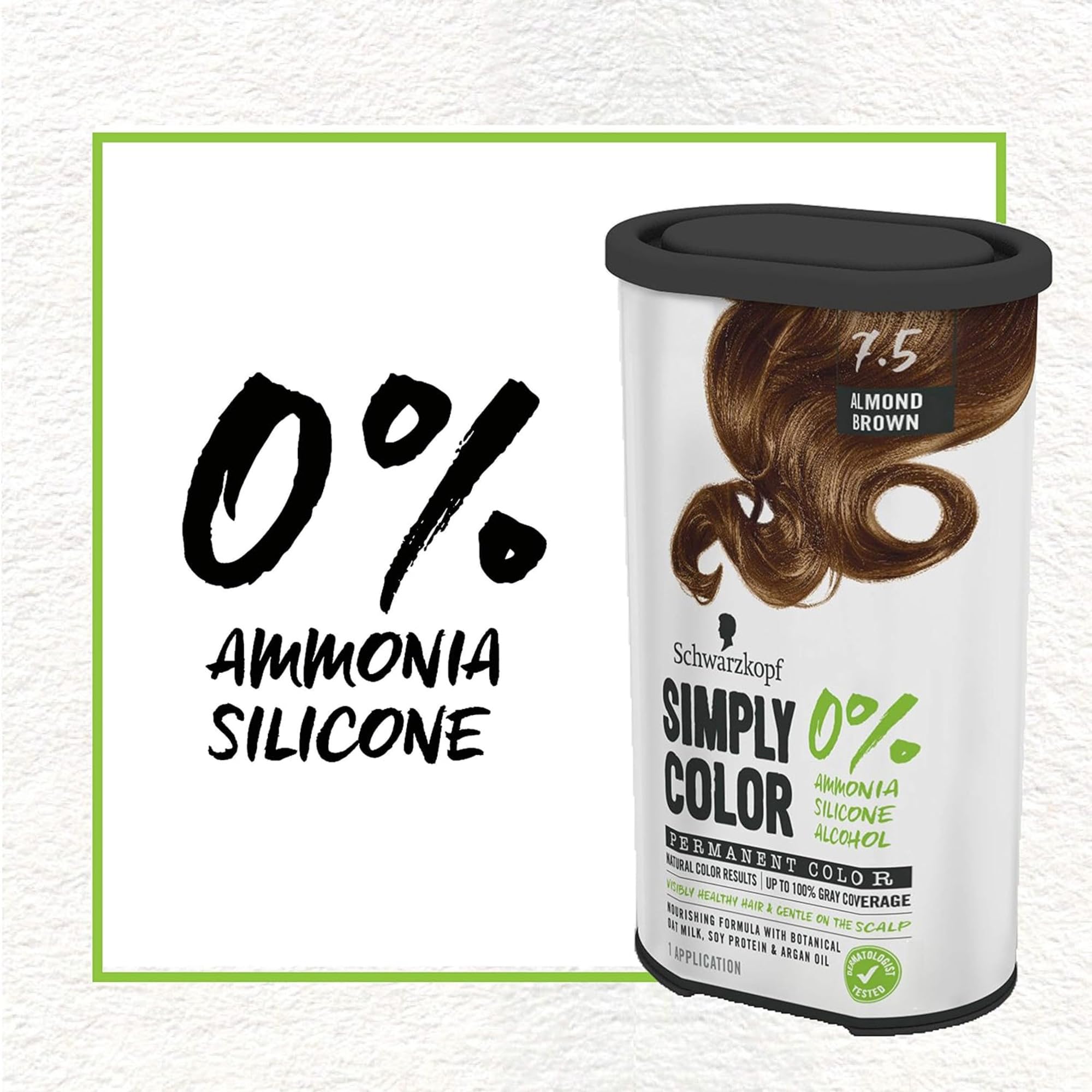 Hair being colored with Simply Color for even shade