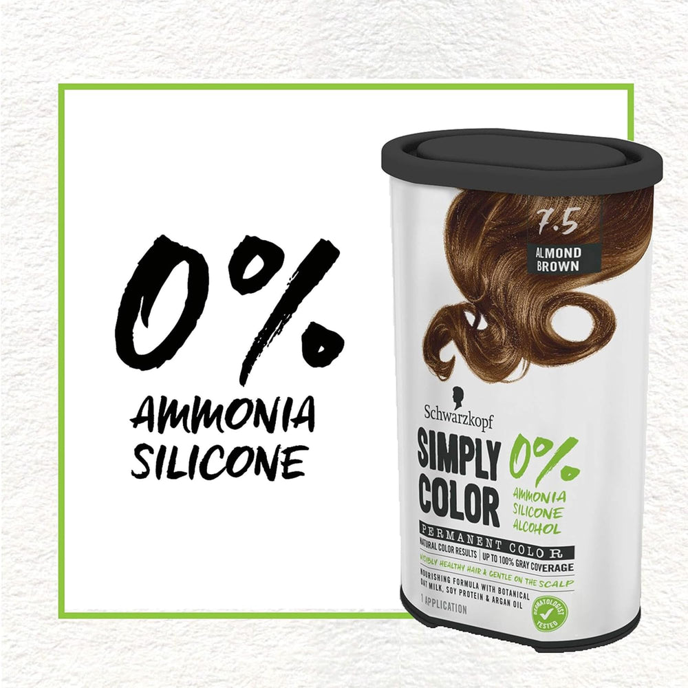 Hair being colored with Simply Color for even shade