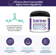 Scientific Solutions Global Bare 40 Pro jojoba beads provide gentle exfoliation.