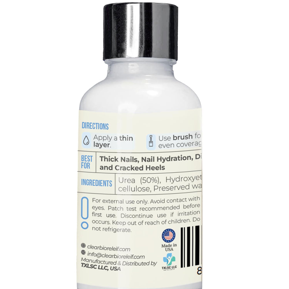 Scientific Solutions Global Urea 50 Nail Gel – discolored nails improvement before-after look.