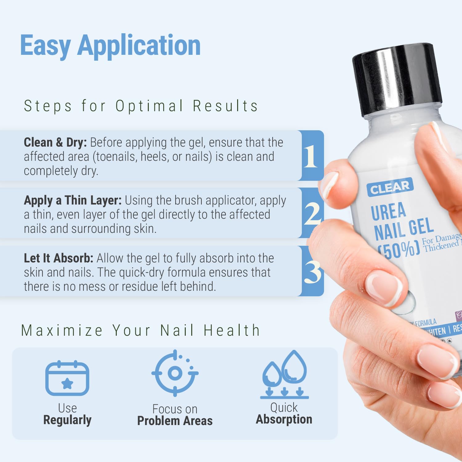 Scientific Solutions Global Urea 50 Nail Gel – whitening nails for healthier appearance.