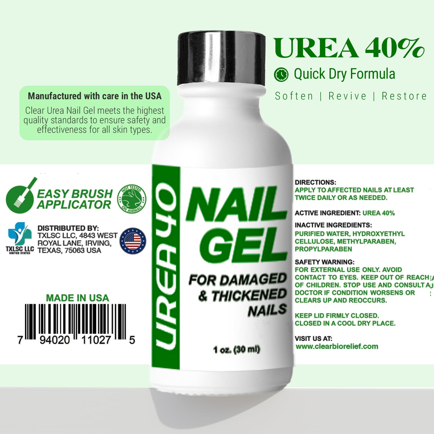 Scientific Solutions Global Urea Nail Gel quick-dry formula for fast, clean application