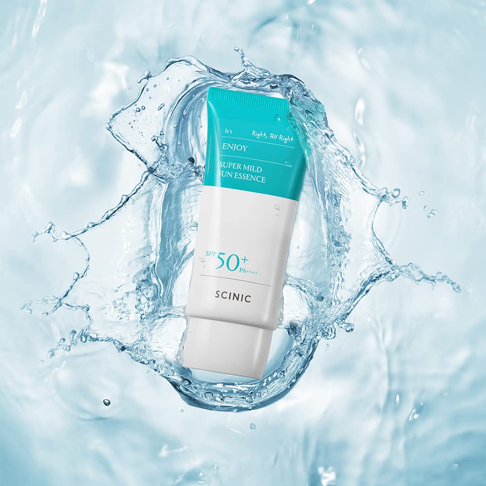 SCINIC Enjoy Sun Essence two-set packaging image showcases value and portability.