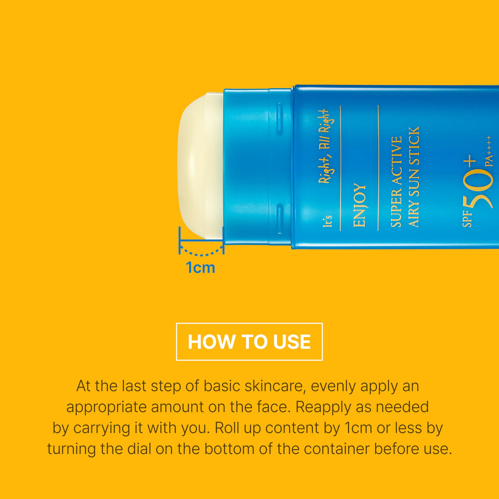 SCINIC Enjoy Super Active Airy Sun Stick 10 hour UV protection testing reference