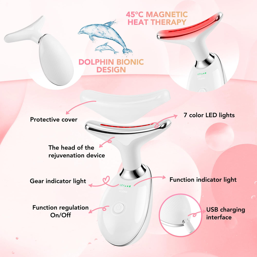 Scopck facial massager package contents include massager, USB cable, and manual.