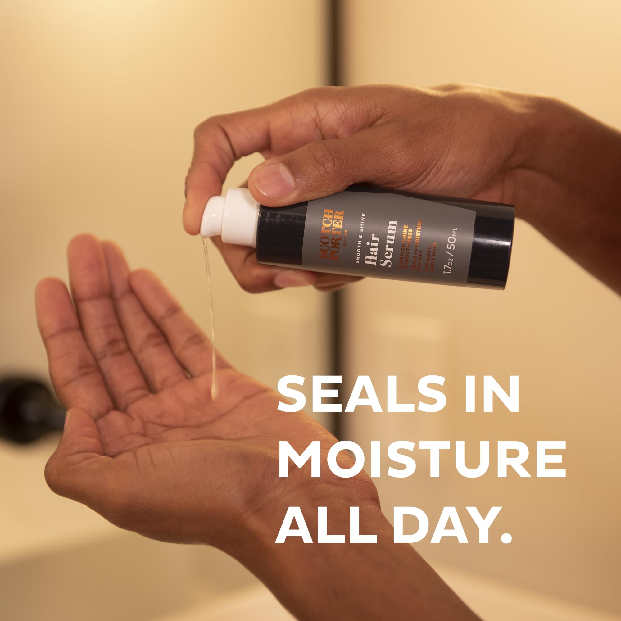 Scotch Porter Curls & Waves Oil with avocado oil for deeper moisture.