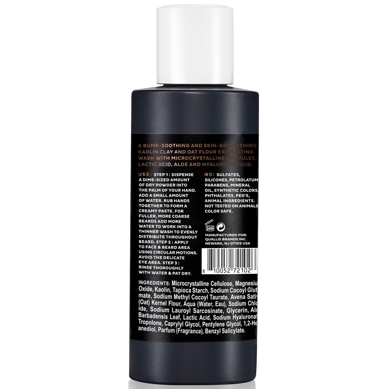 Scotch Porter exfoliating beard wash scent notes of eucalyptus and citrus for daily refreshment