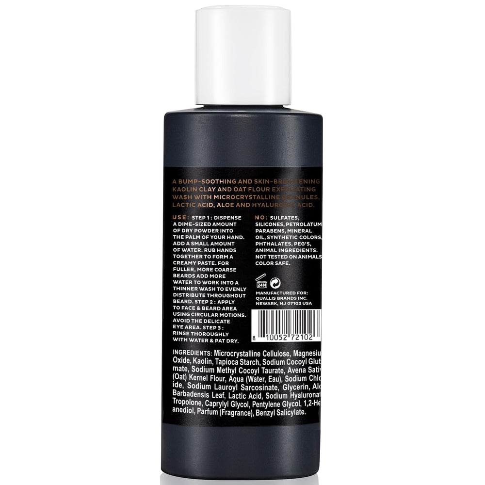 Scotch Porter exfoliating beard wash scent notes of eucalyptus and citrus for daily refreshment