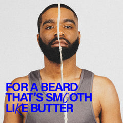 Scotch Porter Restorative Leave-In Beard Conditioner on a damp beard for hydration.