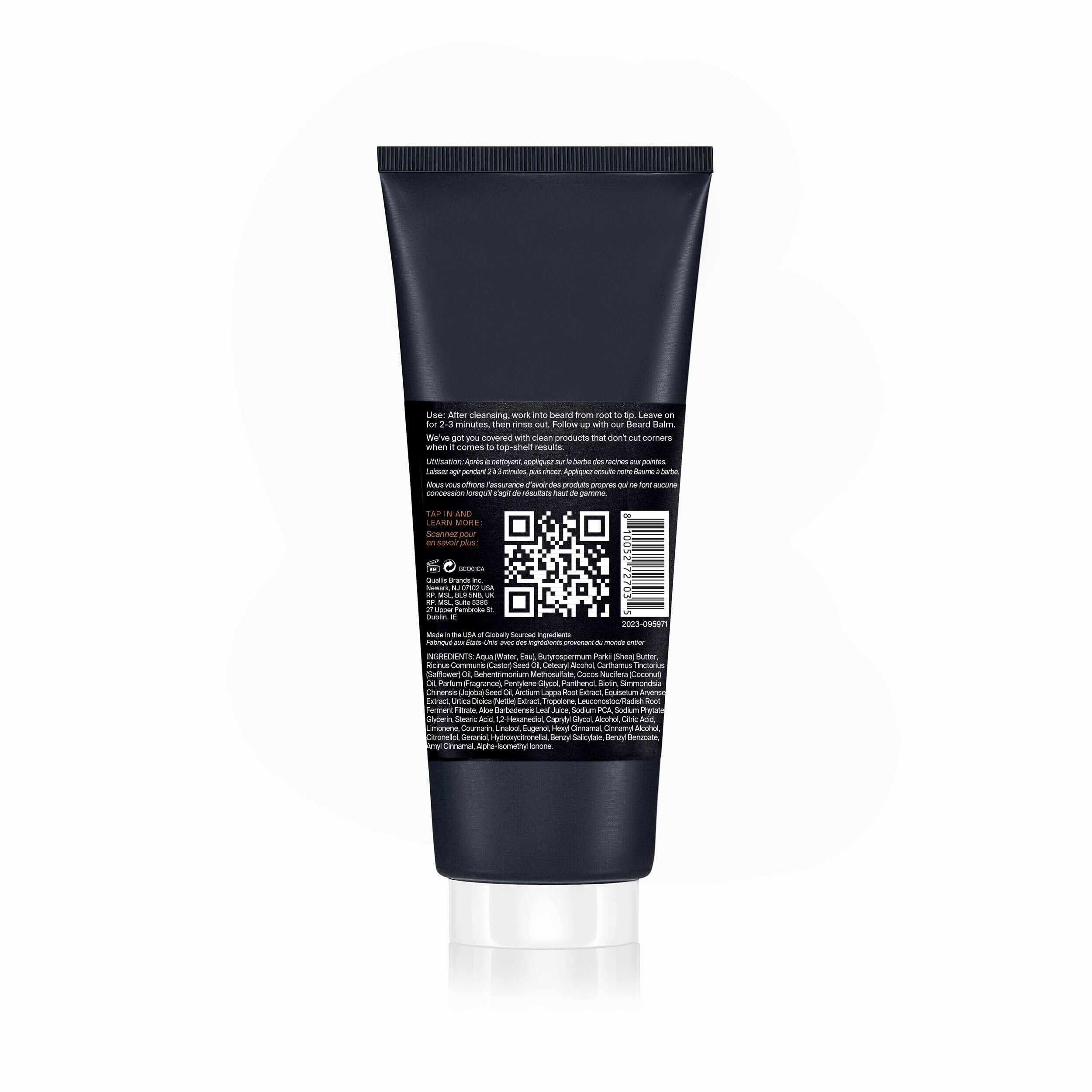 Scotch Porter Restorative Leave-In Beard Conditioner fragrance closeup with carnation sandalwood scent.