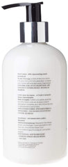 Scottish Fine Soaps Au Lait Hand Lotion close-up cap reveals rich texture for smooth hands.