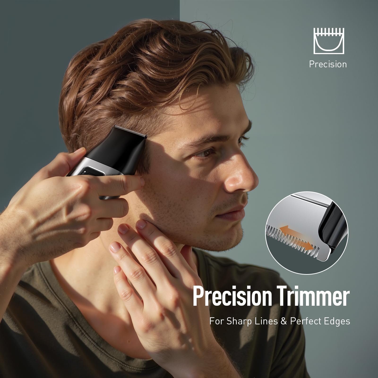 Scrorui IPX7 waterproof body lets you shave in wet conditions safely.