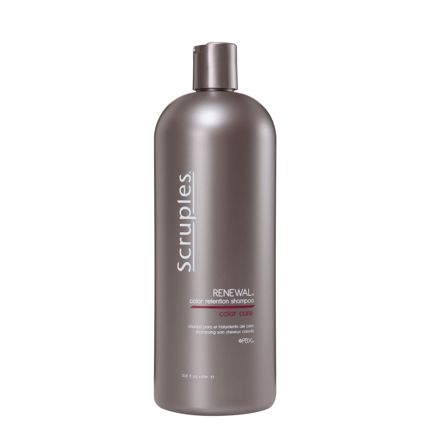Scruples Color Renewal Gentle Shampoo bottle restores color while delivering radiant shine.