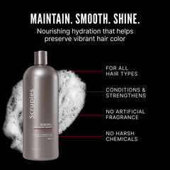 Scruples Color Renewal lather demonstrates gentle cleansing and color care.