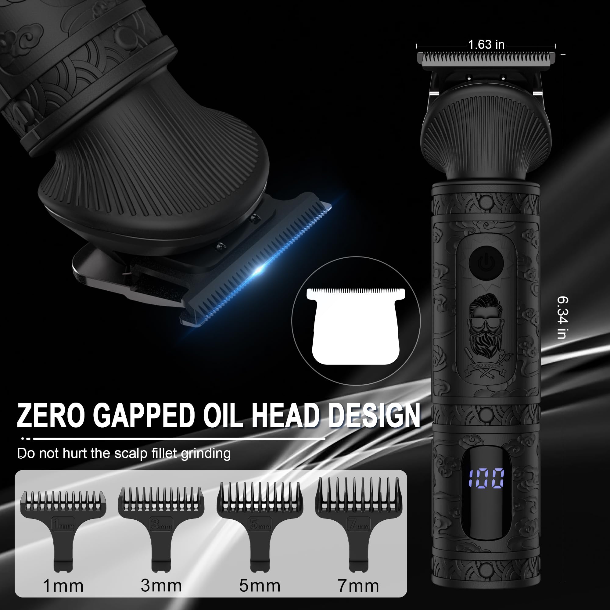 Scttomon washable trimmer head for quick cleanup after trimming
