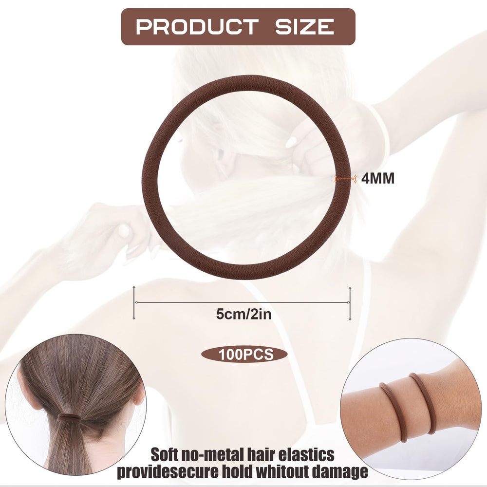 Sderoq braided-elastic-core hair tie for gentle snag-free styling.