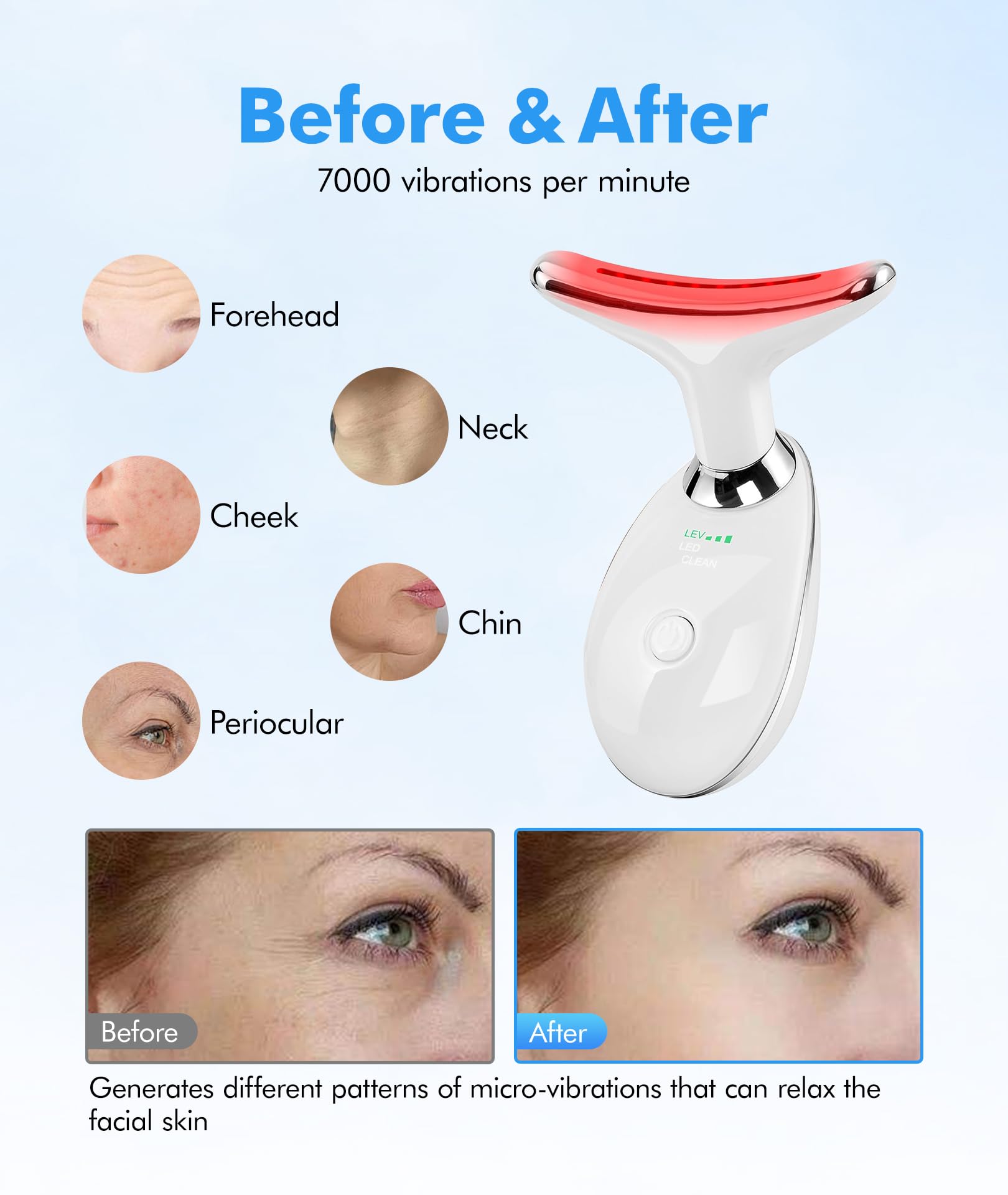 SDKWDH portable compact design makes on-the-go skincare easy.