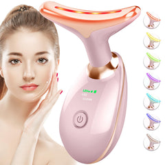 SDKWDH red-light therapy for face and neck enhances at-home skincare.