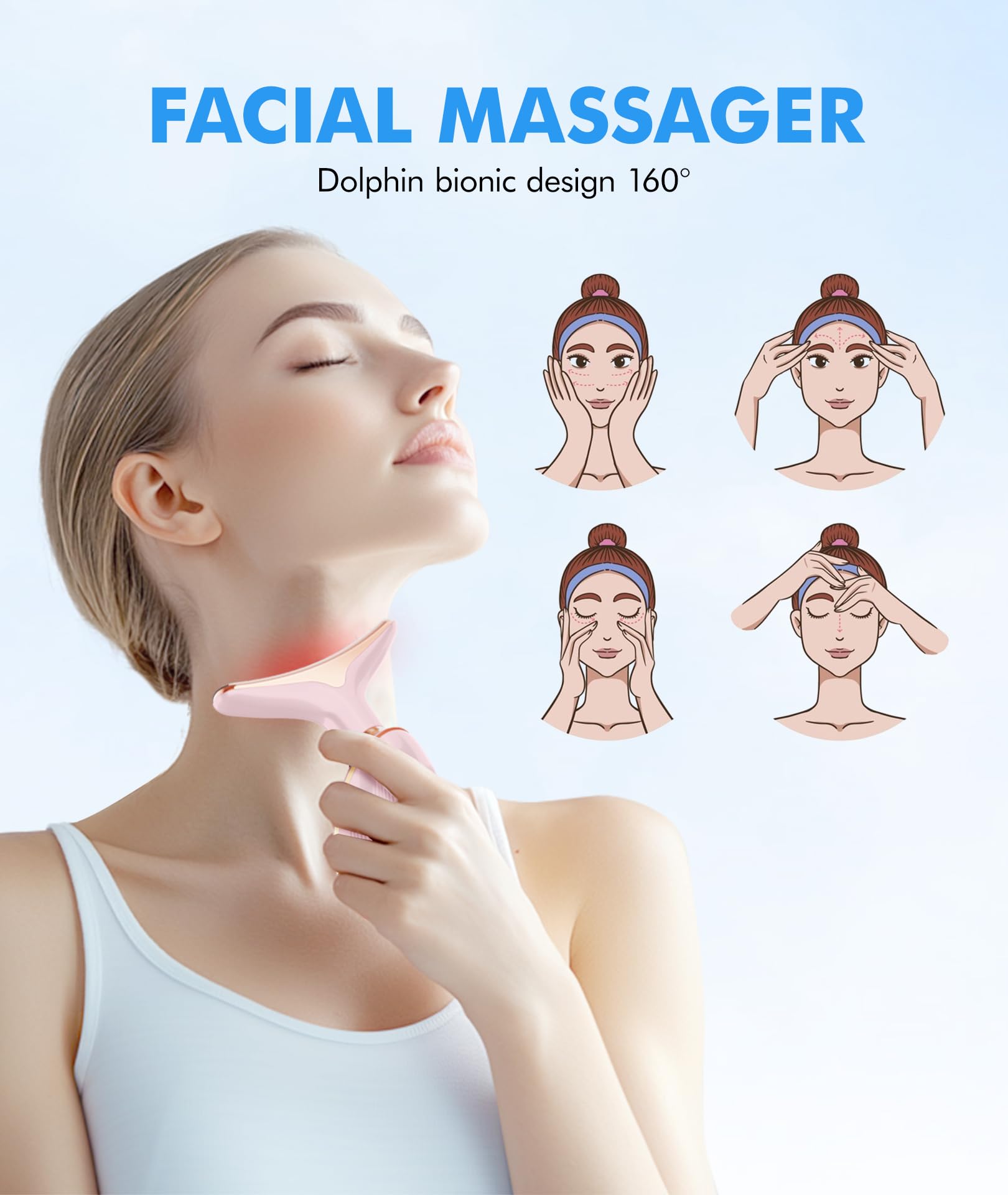 SDKWDH skincare tool in use with serums for absorption.