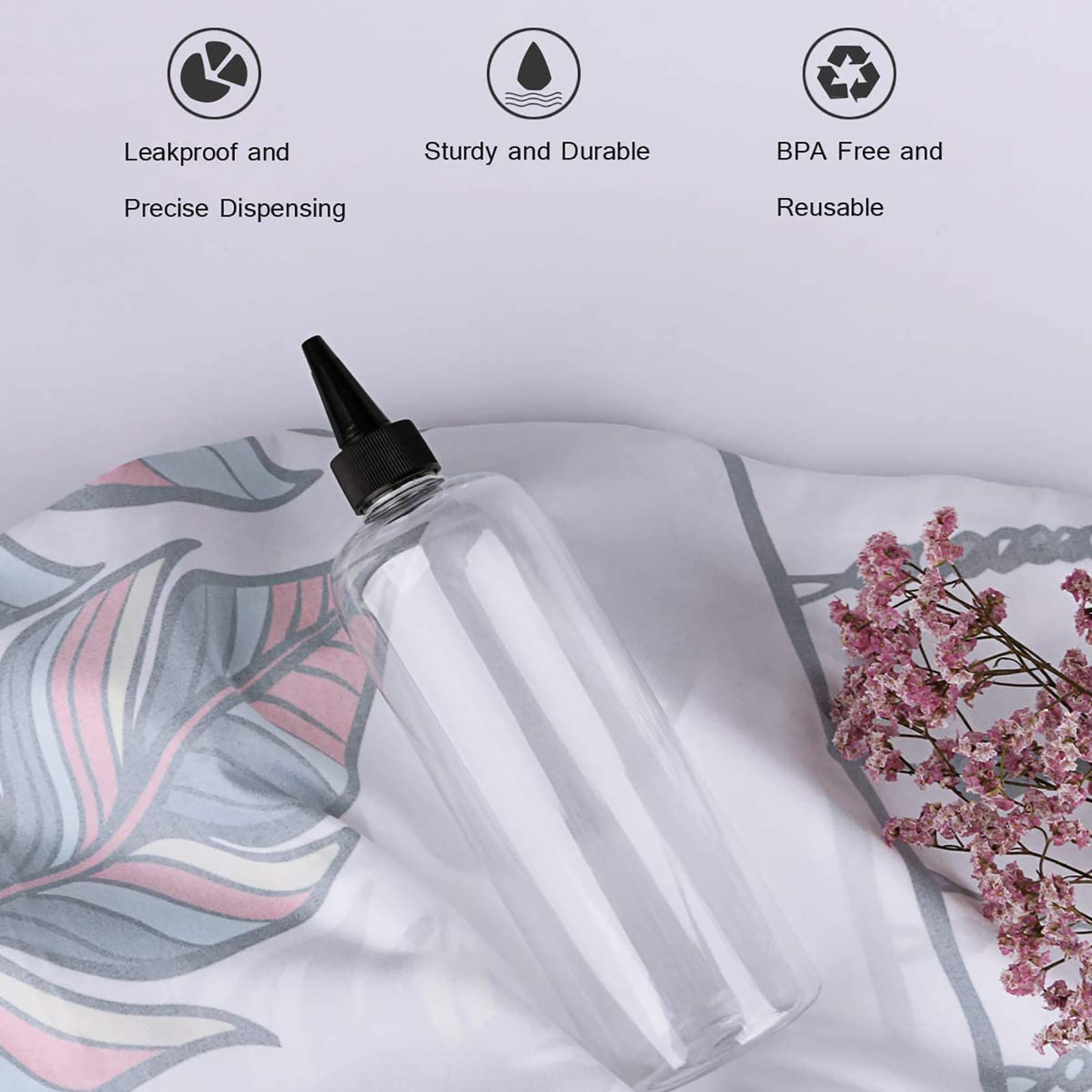 sdoot applicator bottle PET plastic BPA-free for safe repeated use