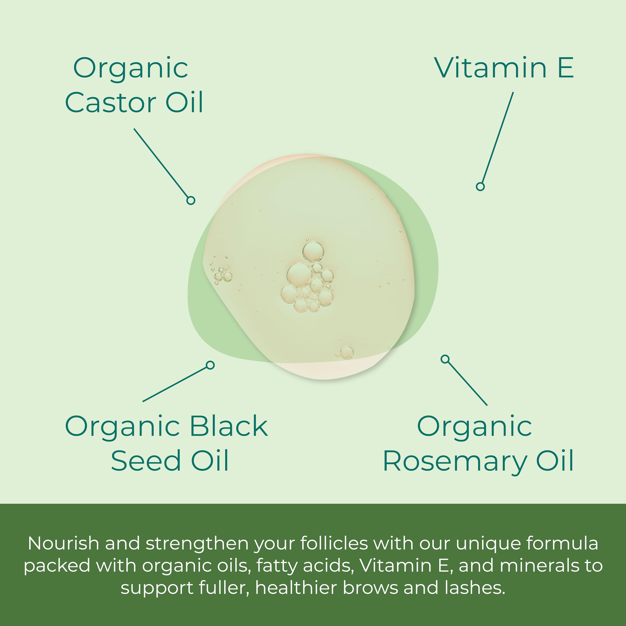 Sea-El aceite de ricino 10%, nutriente suave para pestañas y cejas.