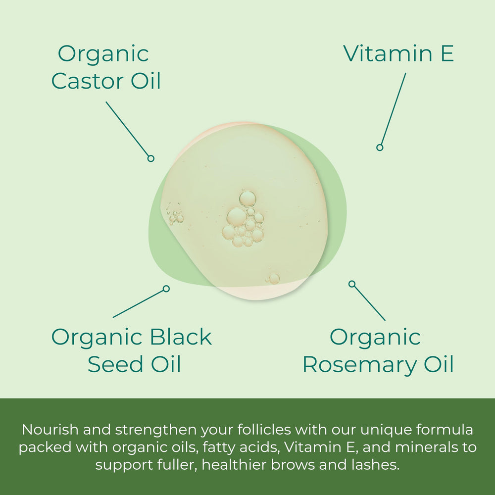 Sea-El aceite de ricino 10%, nutriente suave para pestañas y cejas.