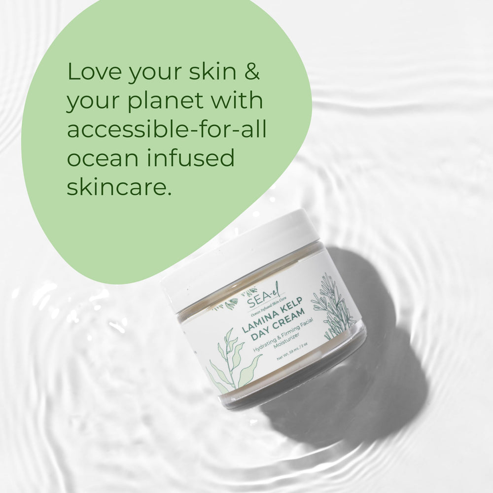 Sea-El Lamina Day Cream with aloe and avocado nourishes skin.