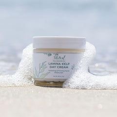 Sea-El Lamina Day Cream texture swirl showcases rich hydration for dry skin.