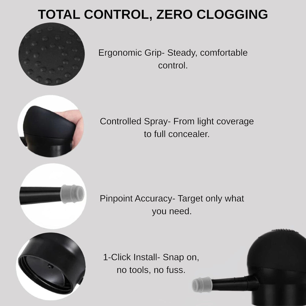 Seaboll barber-spray-applicator showcases precise, mess-free application for targeted coverage.