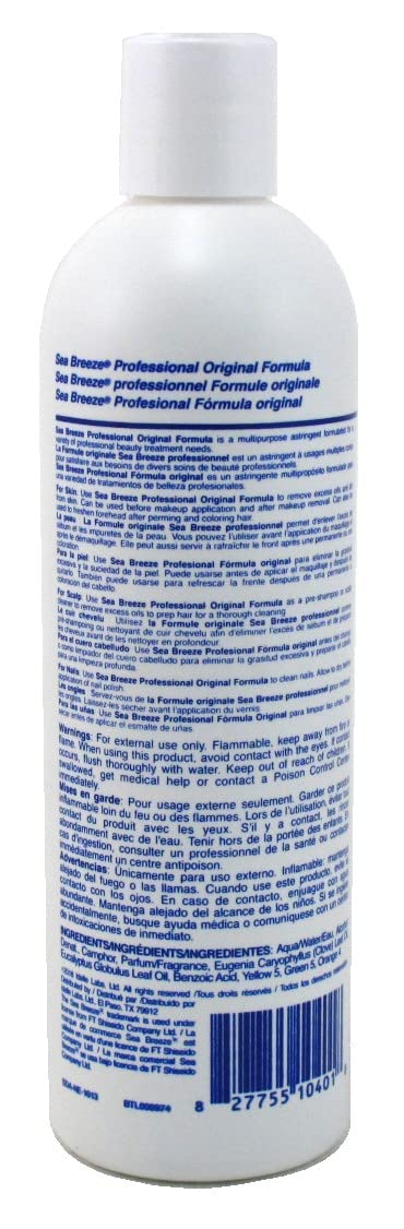 Seabreeze Astringent nails cleanses nails before polish for oil-free base.